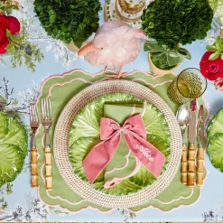 Valérie Green & Pink Placemats (Set of 4)