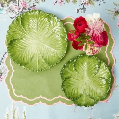 Valérie Green & Pink Placemats (Set of 4)