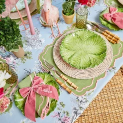 Valérie Green & Pink Placemats (Set of 4)