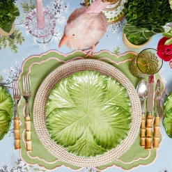Valérie Green & Pink Placemats & Napkins (Set of 4)
