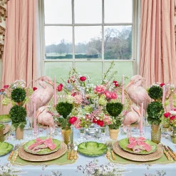 Valérie Green & Pink Placemats & Napkins (Set of 4)