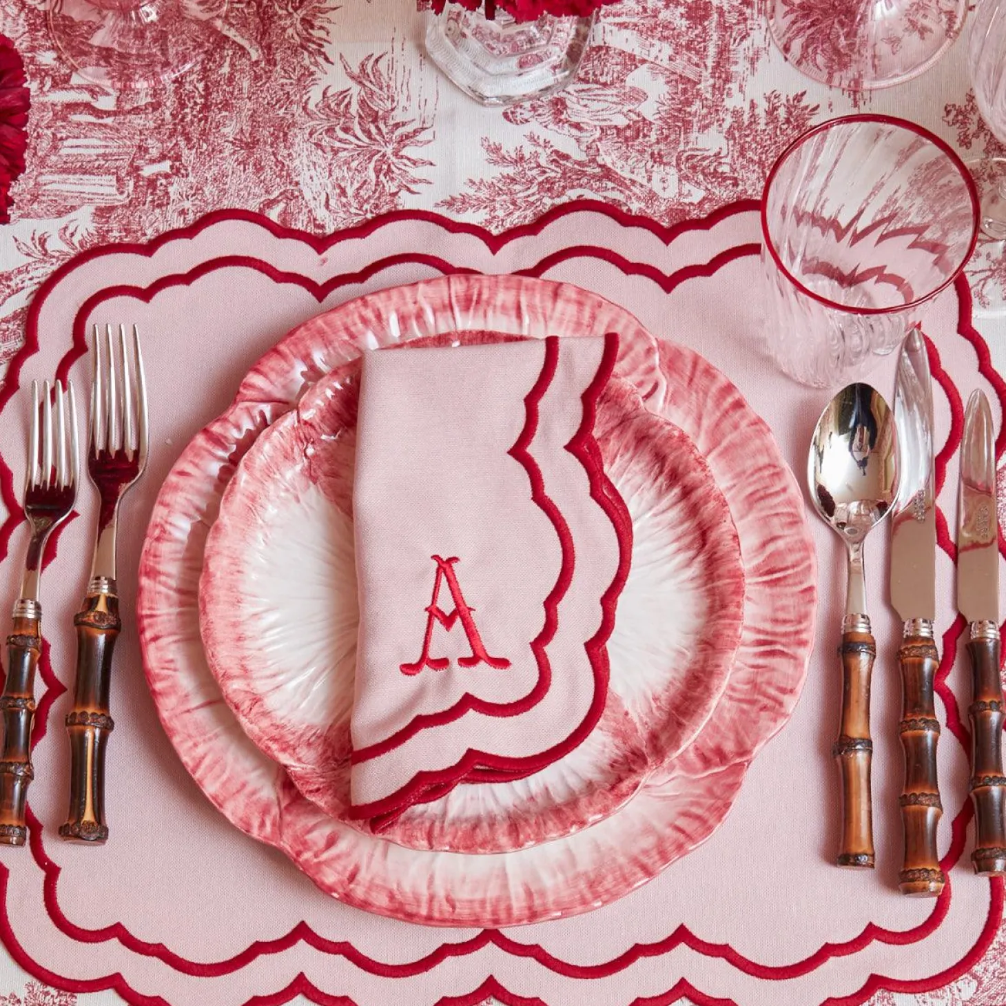 Valérie Pink Napkins (Set of 4)