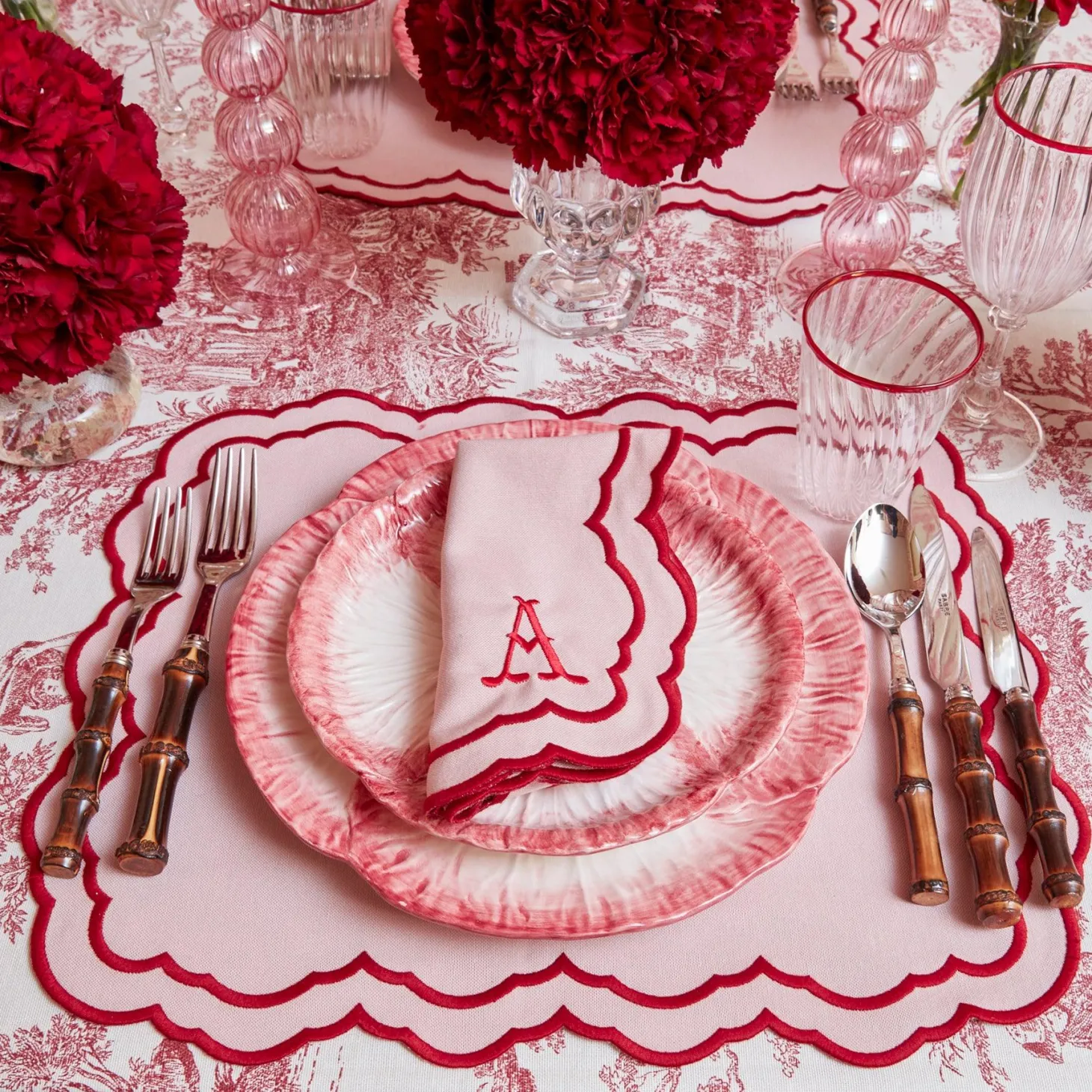 Valérie Pink Napkins (Set of 4)