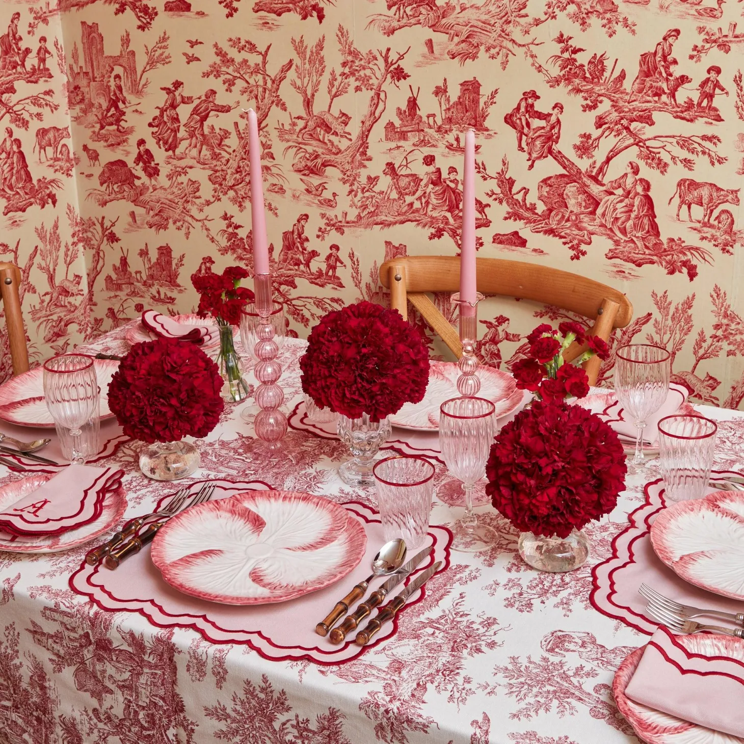 Valérie Pink Napkins (Set of 4)
