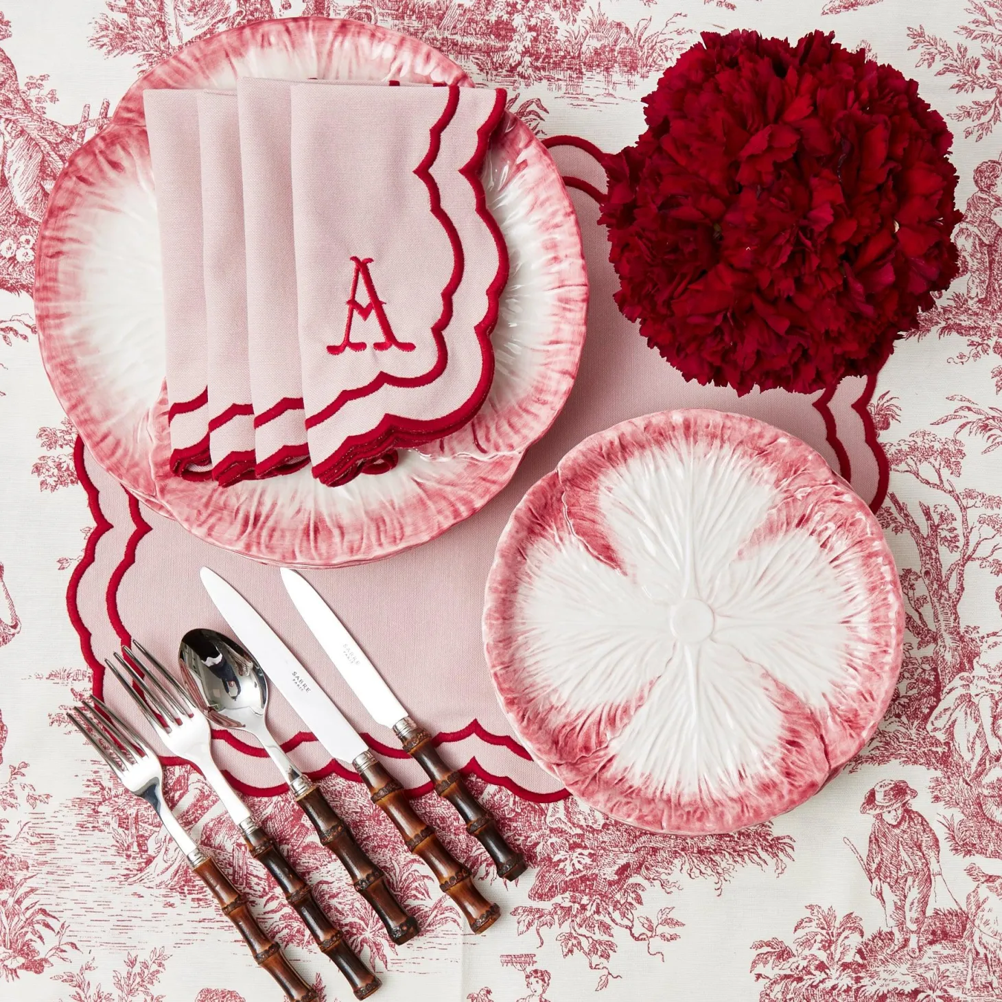 Valérie Pink Napkins (Set of 4)