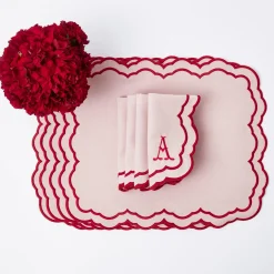 Valérie Pink Placemats & Napkins (Set of 4)