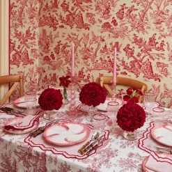 Valérie Pink Placemats & Napkins (Set of 4)