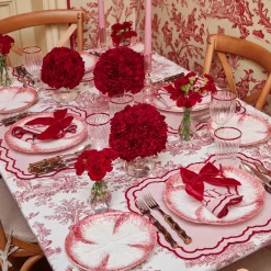 Valérie Pink Placemats & Napkins (Set of 4)