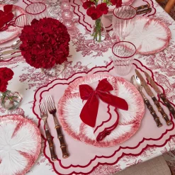 Valérie Pink Placemats & Napkins (Set of 4)