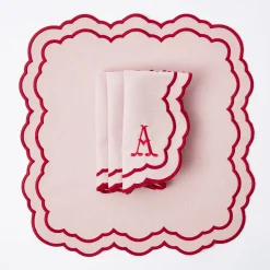 Valérie Pink Placemats & Napkins (Set of 4)