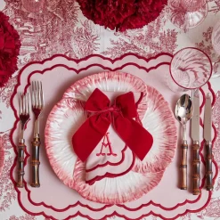 Valérie Pink Placemats & Napkins (Set of 4)