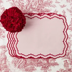 Valérie Pink Placemats (Set of 4)