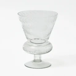 Veronica Engraved Glass Vase