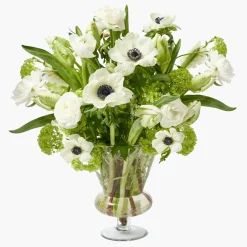 Veronica Engraved Glass Vase