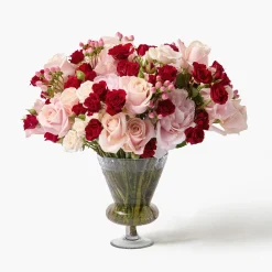 Veronica Engraved Glass Vase