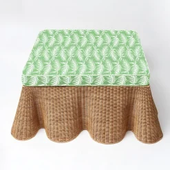 Vivienne Rattan Scalloped Ottoman