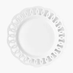 White Lace Dinner Plate