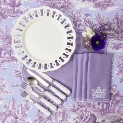 White Lace Dinner Plate