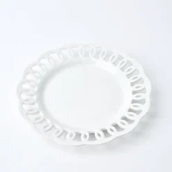 White Lace Dinner Plate
