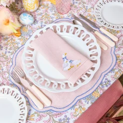 White Lace Dinner Plate