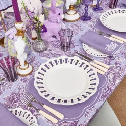 White Lace Dinner Plate