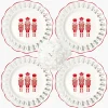 White Lace Nutcracker Dinner Plates (Set of 4)