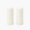 White Pillar Candle (Pair)