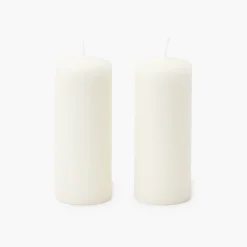 White Pillar Candle (Pair)