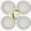 White Rattan Charger Plates (Set of 4)