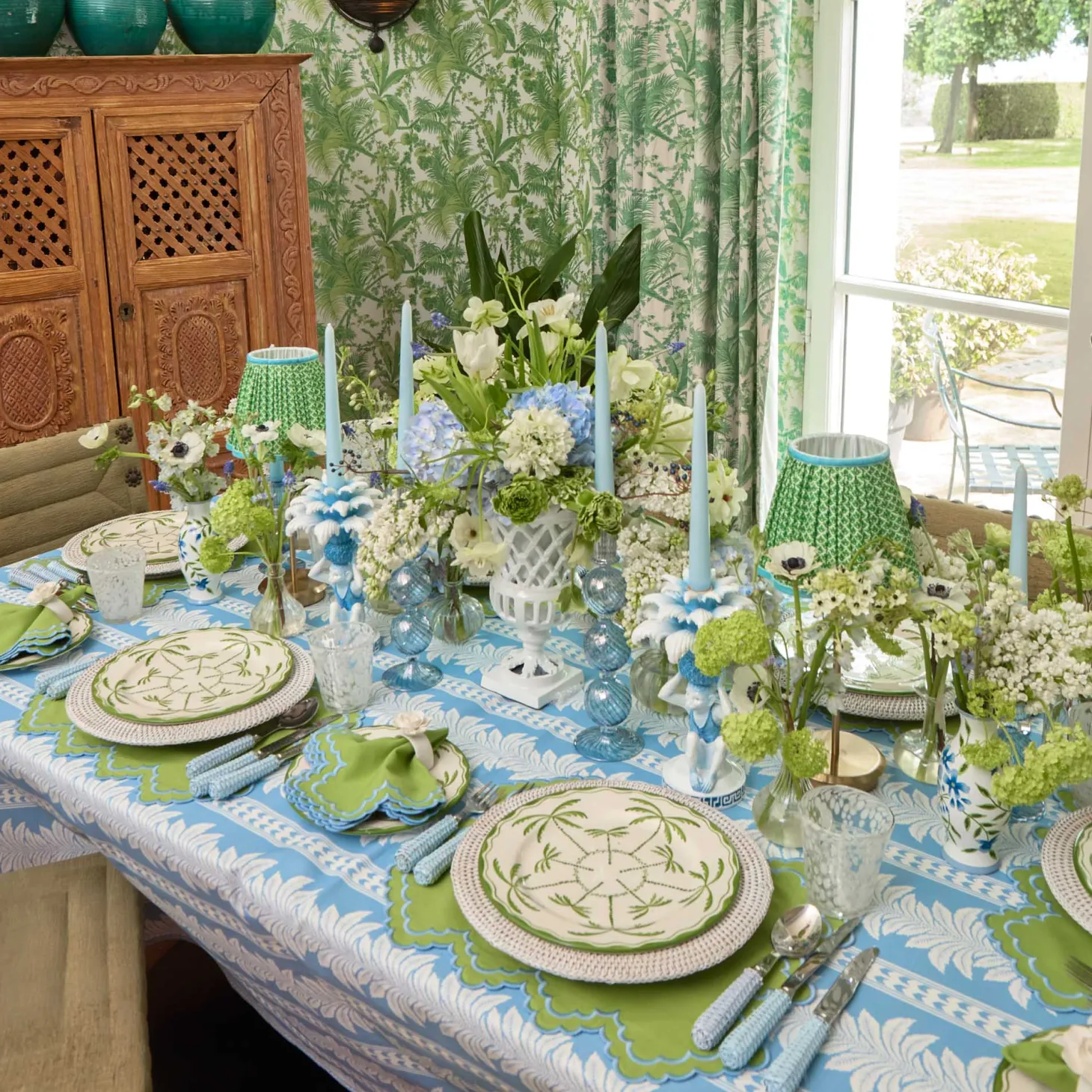 White Rattan Charger Plates (Set of 4)