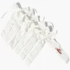 White Velvet Christmas Tree Bows (Set of 6)