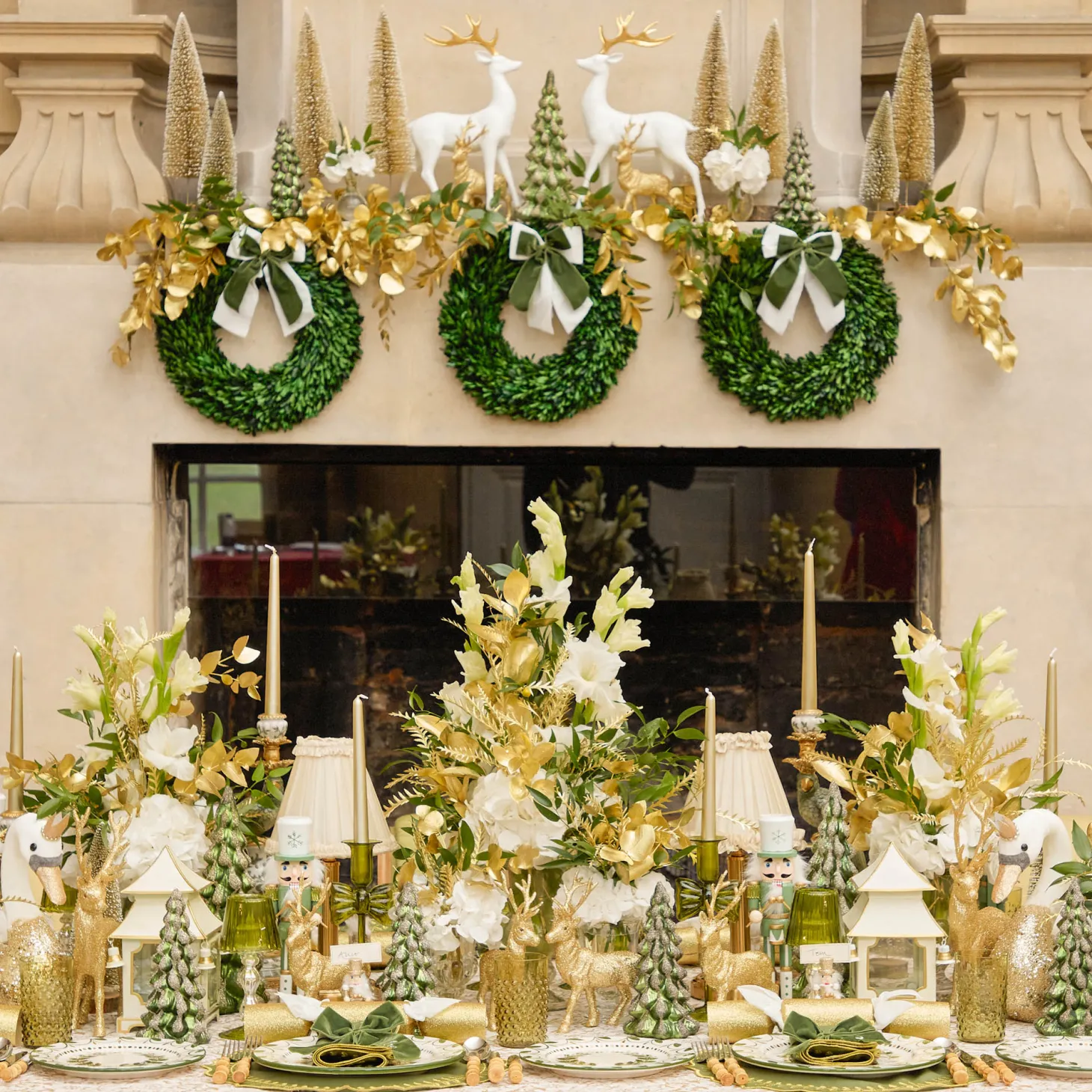 White With Gold Mini Pagoda Lantern (Pair)