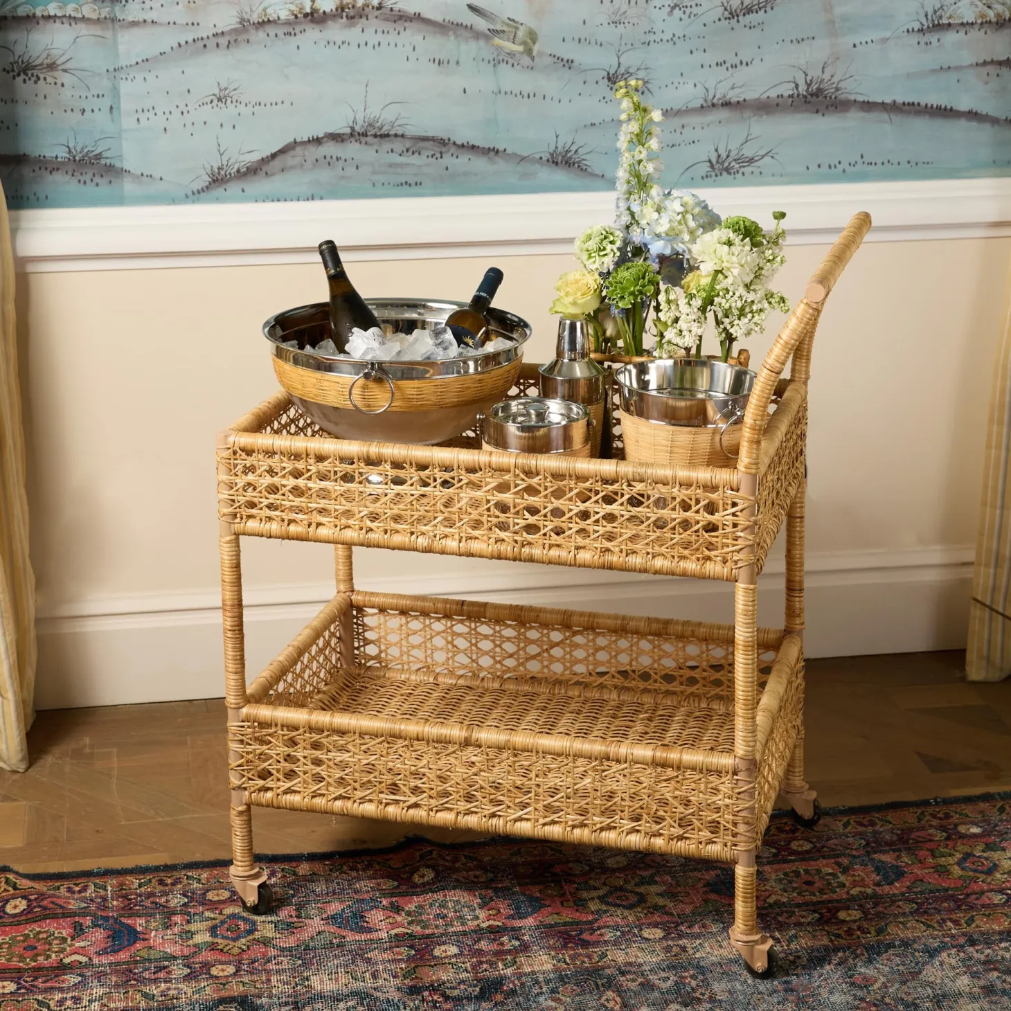Wicker Champagne Bucket