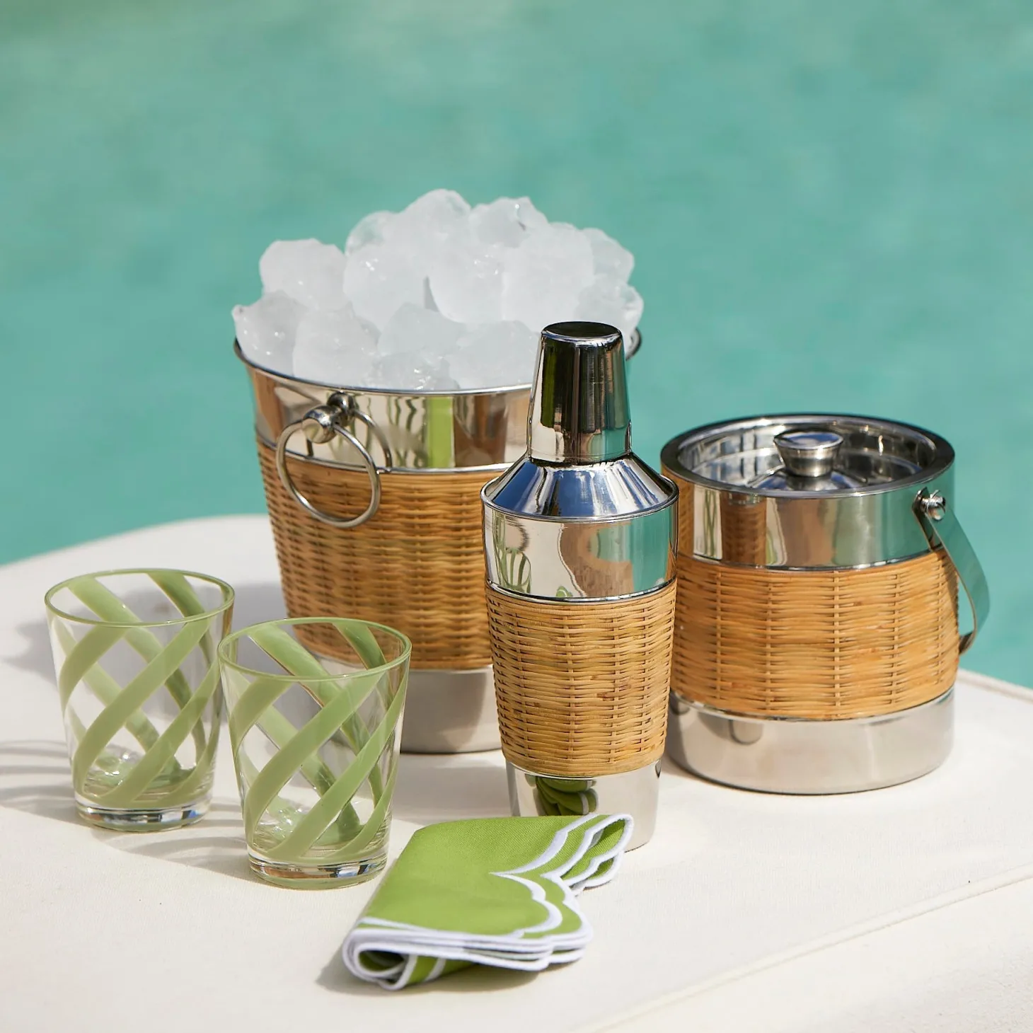 Wicker Champagne Bucket