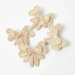 Wicker Napkin Bows (Set of 4)