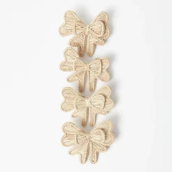 Wicker Napkin Bows (Set of 4)