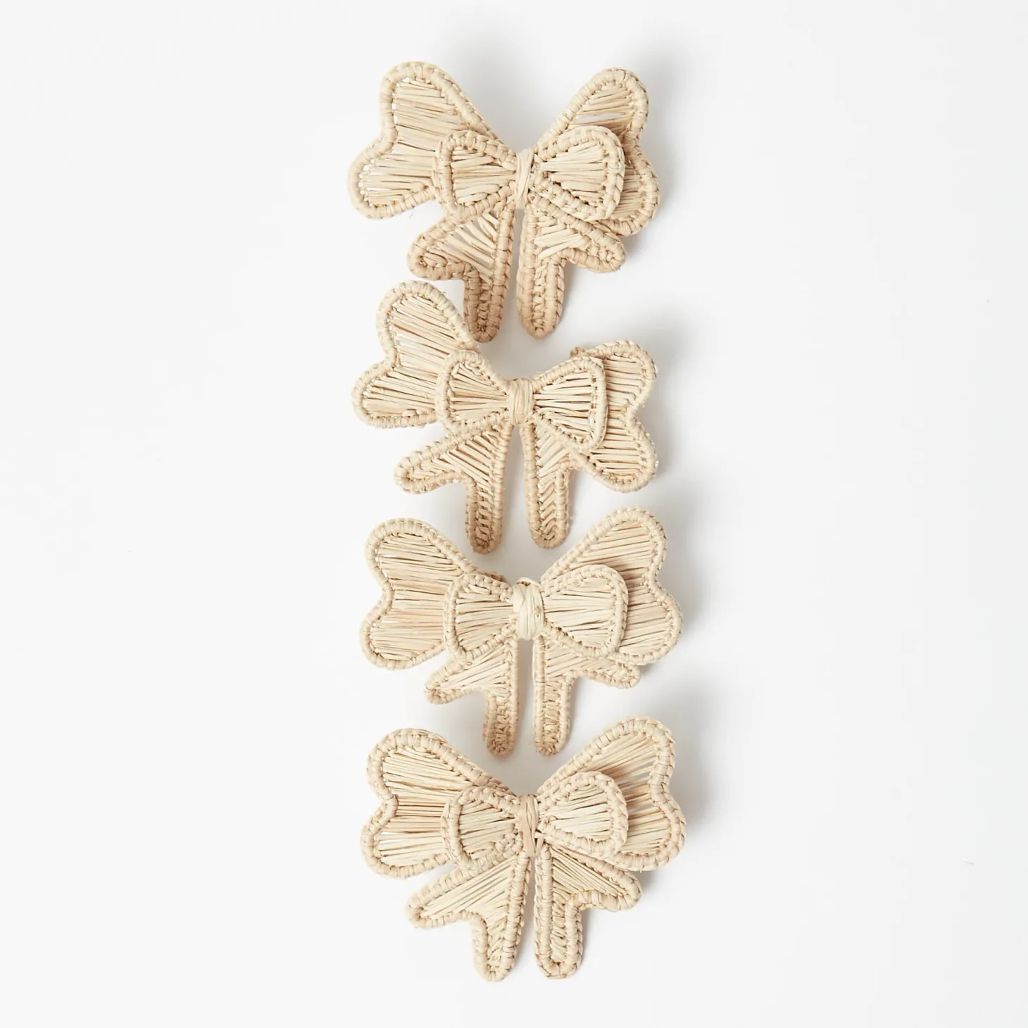 Wicker Napkin Bows (Set of 4)