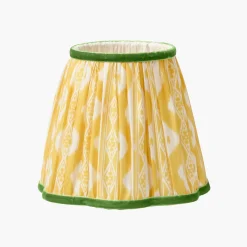 Yellow & Green Ikat Lampshade (18cm)