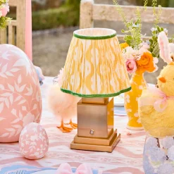 Yellow & Green Ikat Lampshade (18cm)