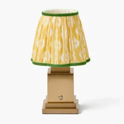 Yellow & Green Ikat Lampshade (18cm)