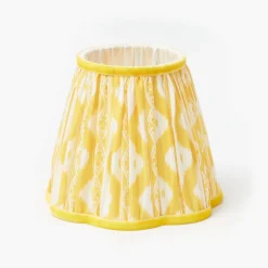 Yellow Ikat Lampshade (18cm)